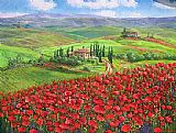 Unknown Artist TUSCANY POPPIES painting